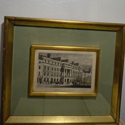 FURNIVALS  INN  ANTIQUE ORIGINAL HAND COLORED EMBROILED PRINT CIRCA 1828 12.5"×11"