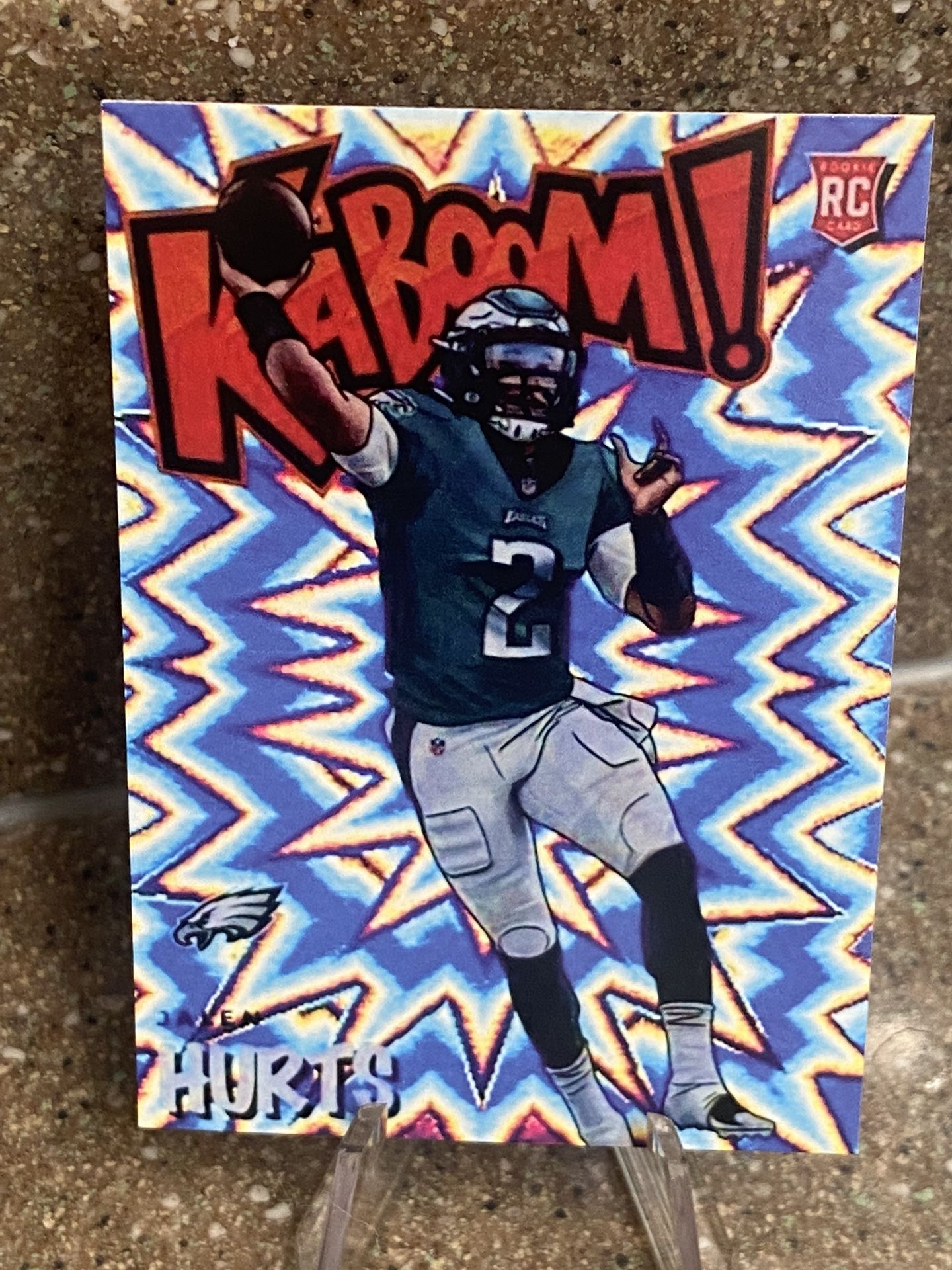🏈⭐️🔥 Jalen Hurts Philadelphia Eagles, Non Holo, Promo Kaboom Insert From Panini
