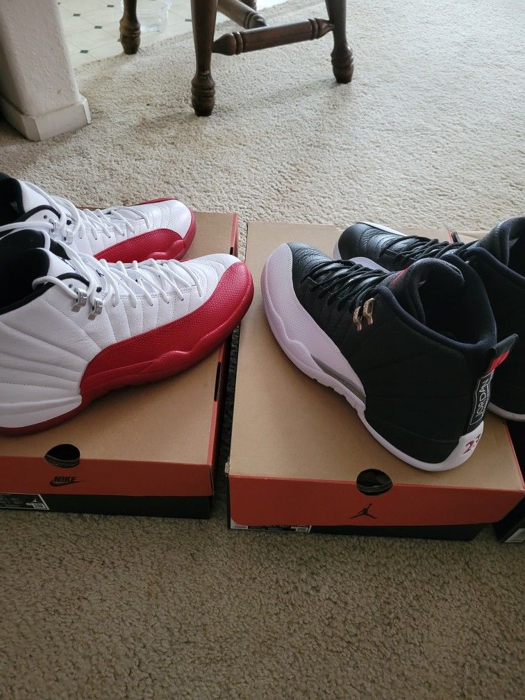 Jordan 12 Playoffs/Cherry size 11 & 12