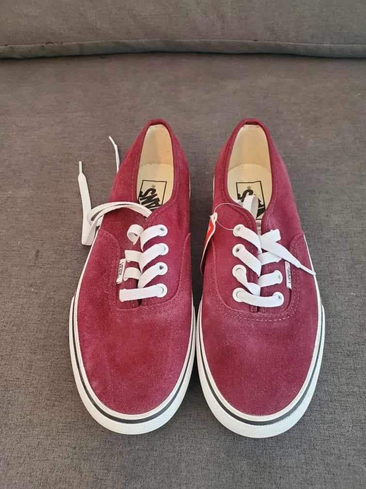 Vans Burgundy Woman's Shoe #8
