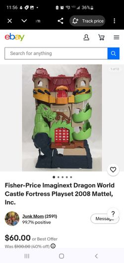 Imaginext Dragonworld Castle Fortress