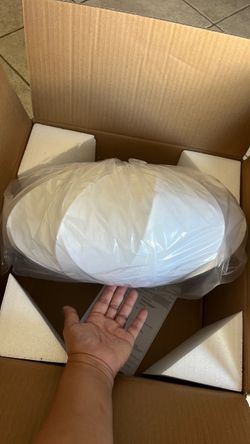 New 20” Italian Silkworm Cocoon Pendant Light – New