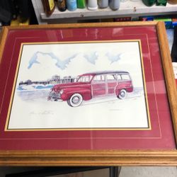 1946 Woody By Huntington Beach Pier