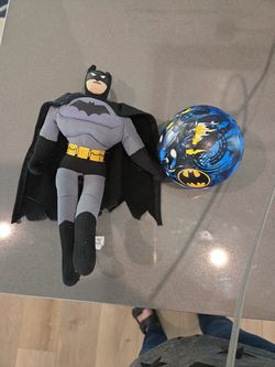 Batman plush figure 11 in and Batman ball