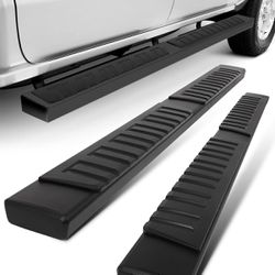 6 inches Running Boards Fit for 2019-2024 for Chevy Silverado/for GMC Sierra 1500 Double Cab, 2020-2024 Silverado Sierra 2500HD/3500HD Side Step Nerf 