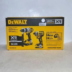DEWALT XR POWER DETECT 2-Tool 20-Volt Max Brushless Power Tool Combo Kit with Soft Case (2-Batteries and charger Included….DCK299D1W1
