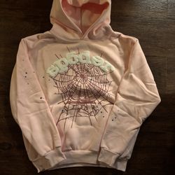 SMALL LIGHT PINK SP5DER HOODIE