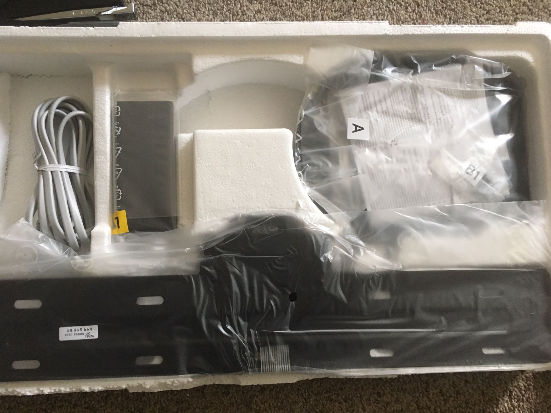 New no gap wall mount with instructions, and materials