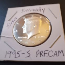 SILVER PROOF CAMEO KENNEDY 