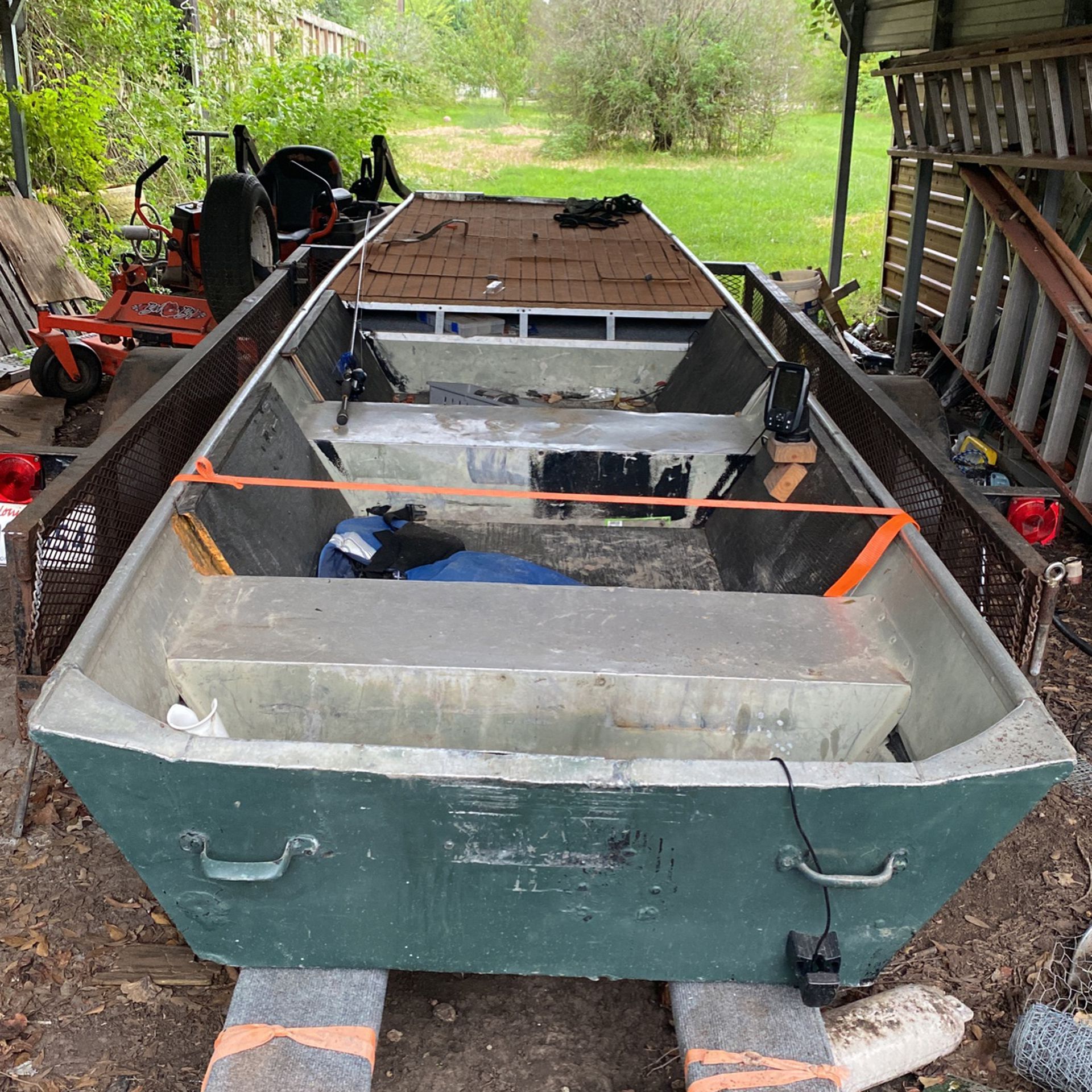 16ft Jon Boat With Deck(No Trailer)