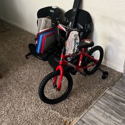 Brand New Bike .,Mikey Mouse Wall Pictures, 2 New Car seats One Gracos,The Other Cosco, 