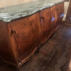 Antique Buffet And Dining Room Set