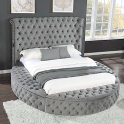 Queen Size Modern Luxury Bed Frame With Storage