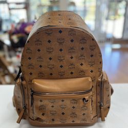 MCM BACKPACK, NO BOX, NO DUST BAG, USED CONDITION, ENTRUPY VERIFIED