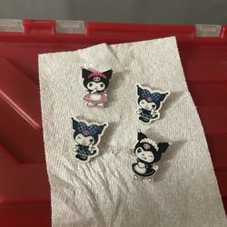 Kuromi/my Melody Brooch Set 