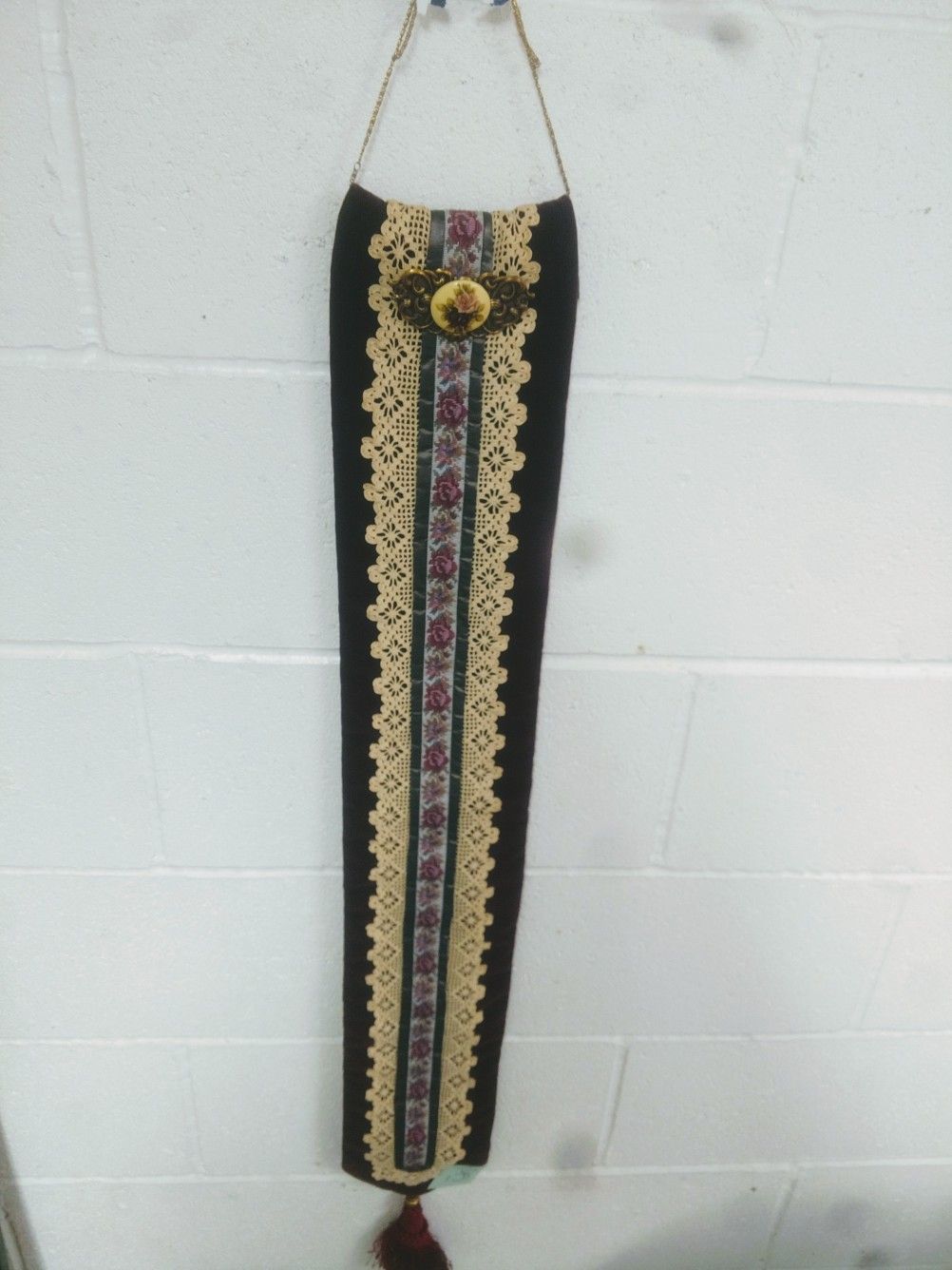 Vintage Handmade Fabric Hanging Wall Decor