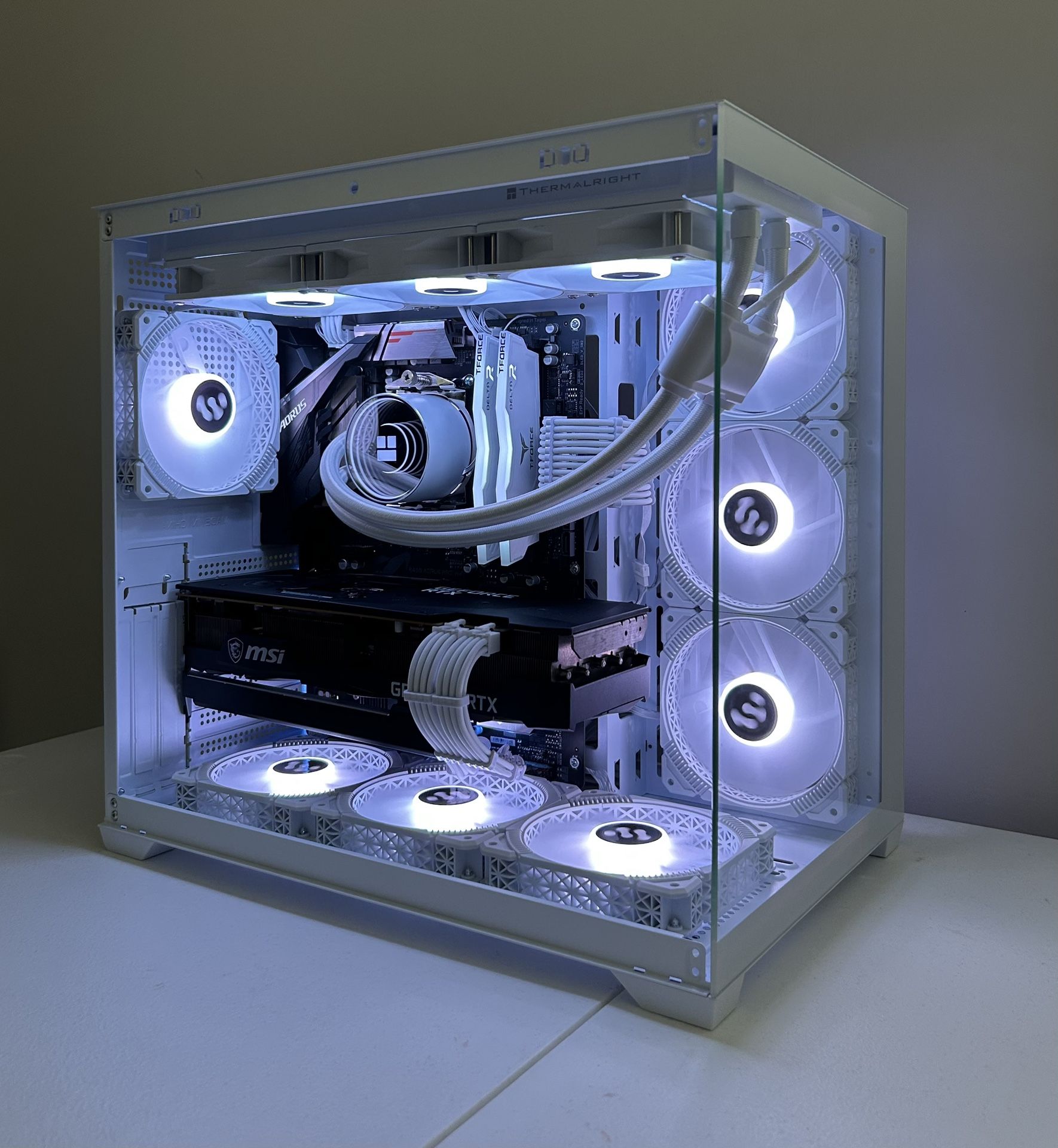 Premium White RTX Gaming PC - Ryzen 7 5800X, 32GB, 1TB SSD, 360 AIO