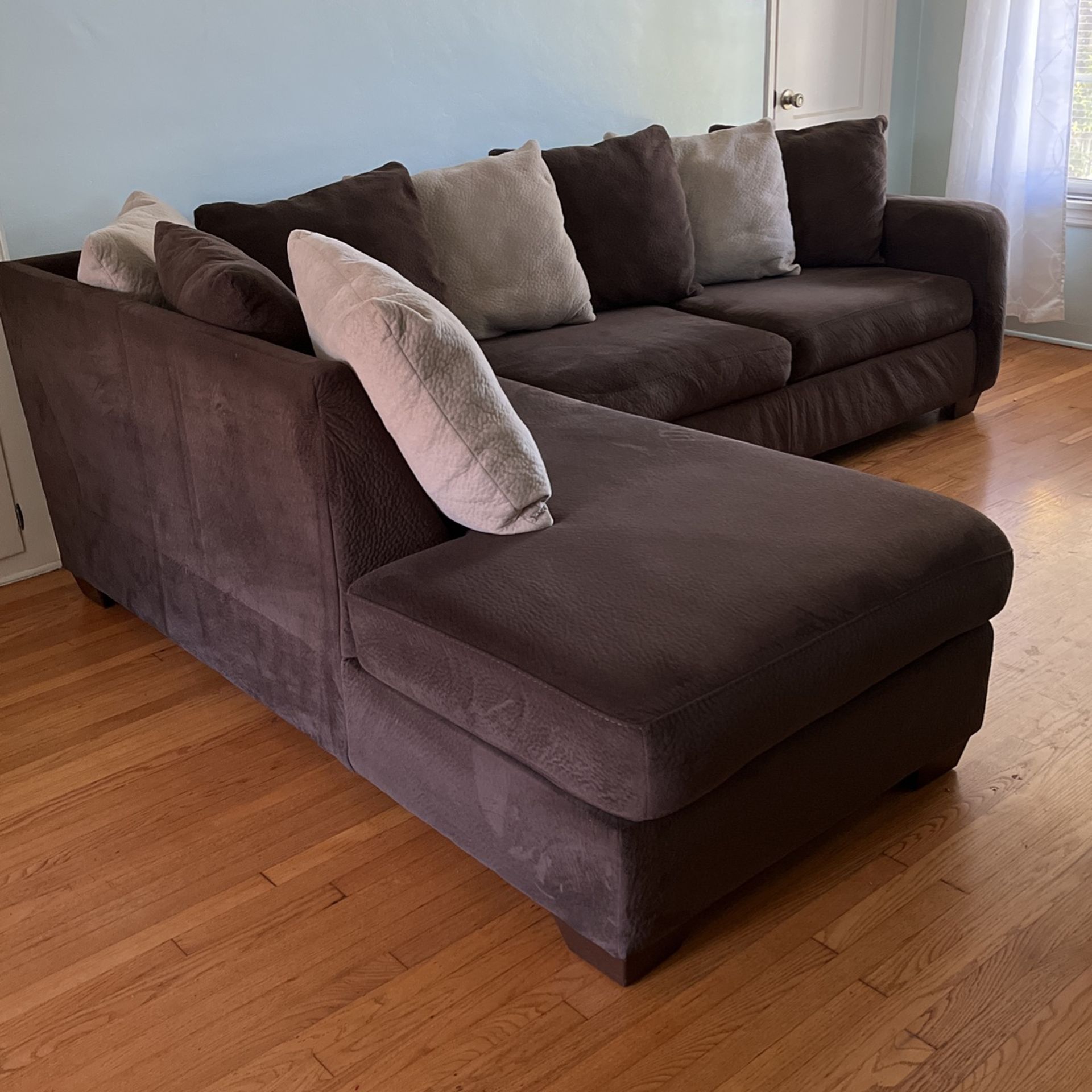 Small Brown Sectional Sofa for Living Room