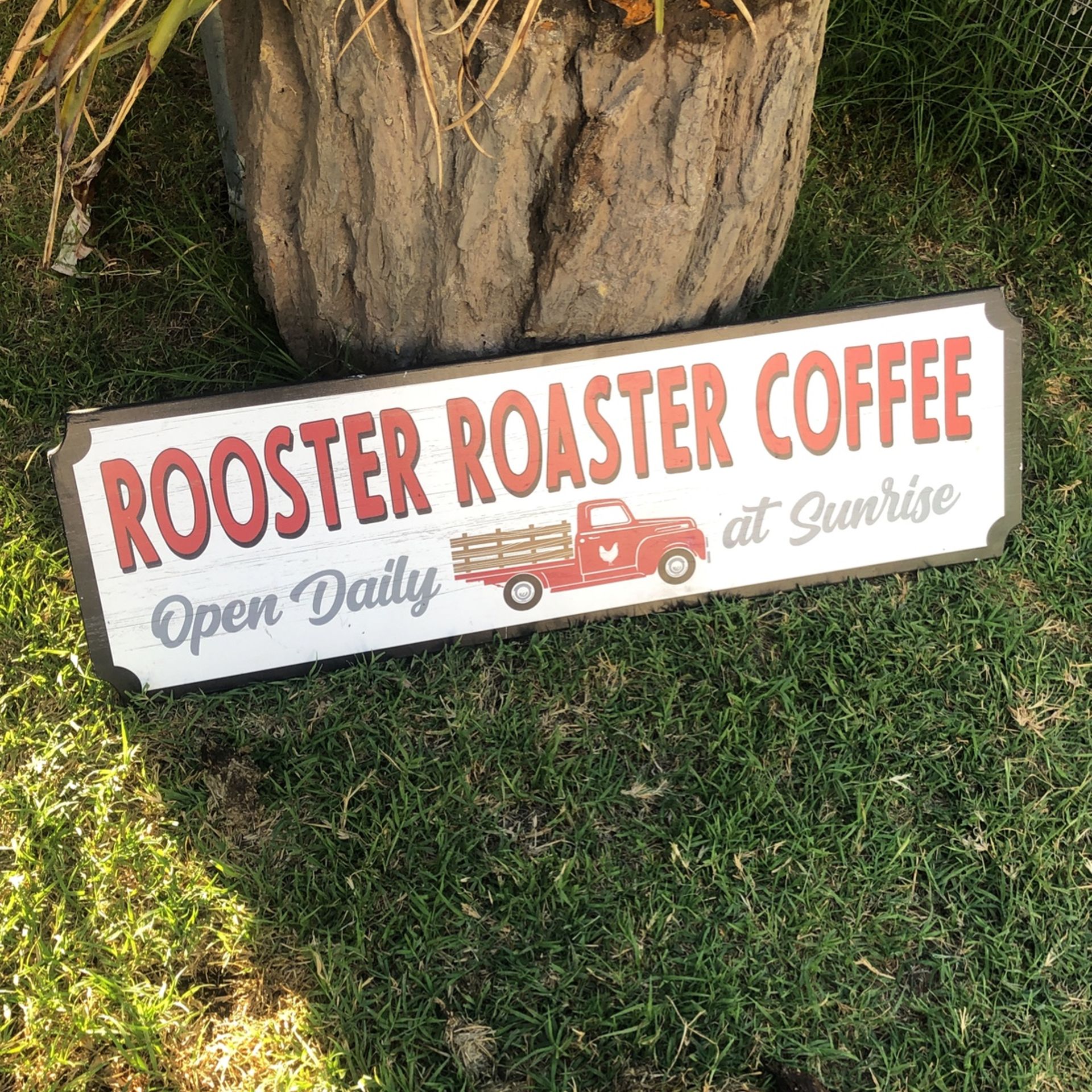 Rooster Roaster Coffee Sign (Man Cave Sign)
