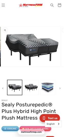 Luxury Like-New Split King Bed: 2x Tempur-Ergo Smart Bases & 2x Sealy Hybrids