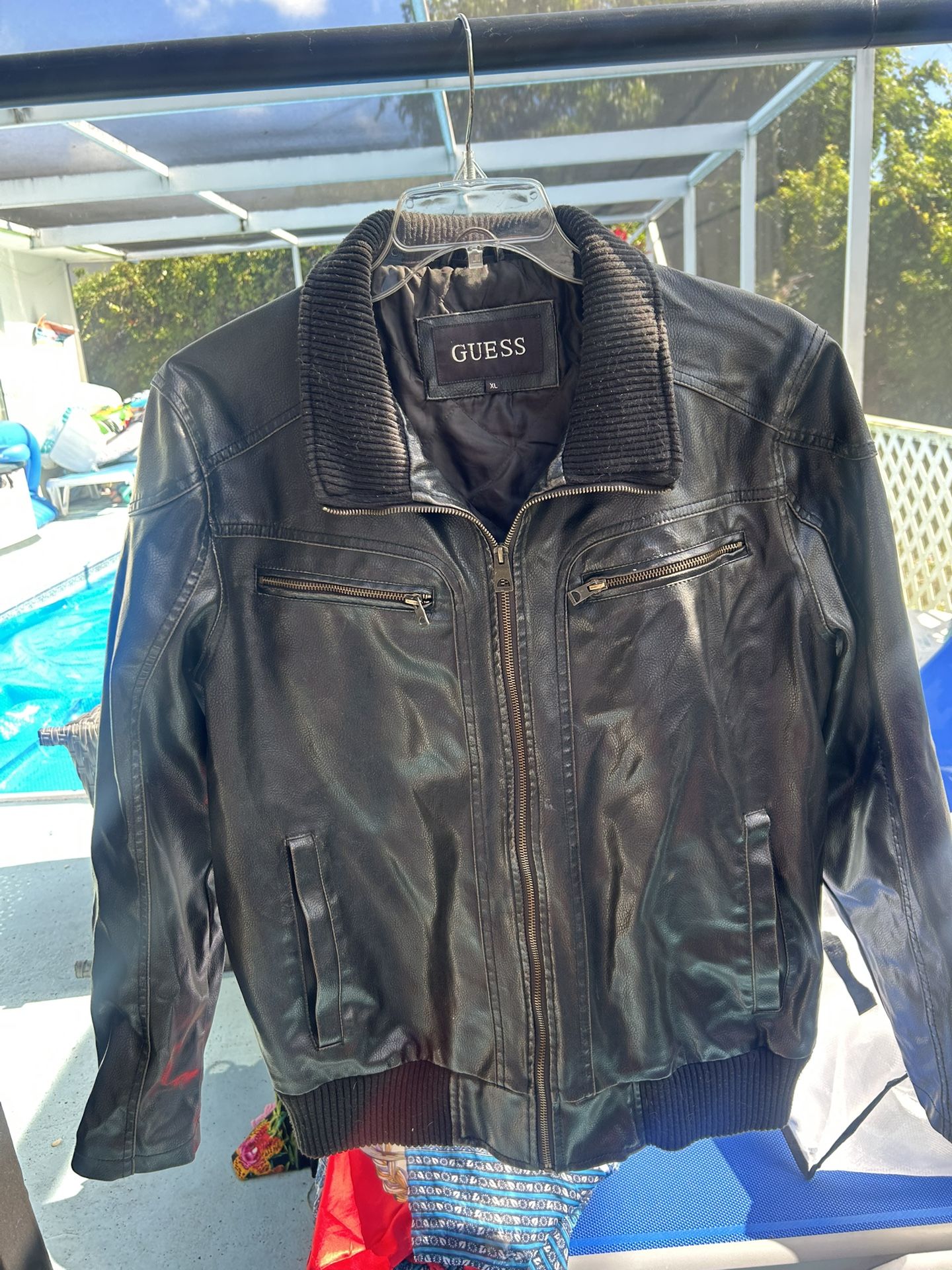 XL Guess Men’s Leather Jacket