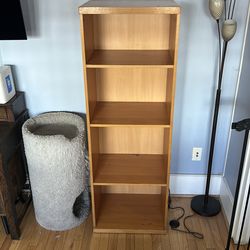 Wooden shelving unit