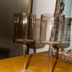 CB2 Porsha Smoked Wine Glasses – Set of 2