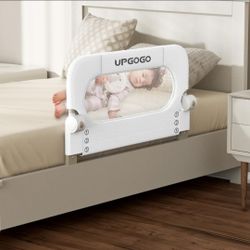 UPGOGO Folding Toddler Bed Rails for Crib,Toddler Bed Guard Rail with Reinforced Anchor Safety System,Bed Rail for Kids Fit,Bunk,Full Size,Queen,King,