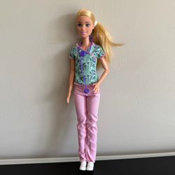 Barbie Doll Nurse Stethoscope Scrubs You Can Be Anything Career 11.5in GTW39