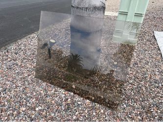 Large glass rectangle