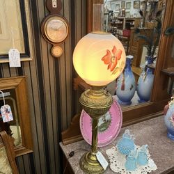 Antique Victorian Banquet Table Lamp