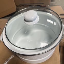 White Steamer Pot- 10.5”