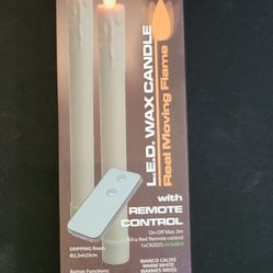 Flameless Candles, 9" Battery Operated Candles Flickering Moving Wick Taper LED Dripless Real Wax Classic Pillar Candles with Remote Control for Home