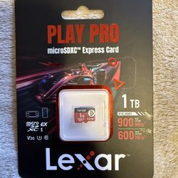 NEW! Lexar 1TB Play PRO microSD Express Card, UHS-I, C10, U3, V30, Full HD, 4K, Up to 900/600 MB/s Memory Card, Nintendo-Switch 2, ASUS ROG Ally, Stea