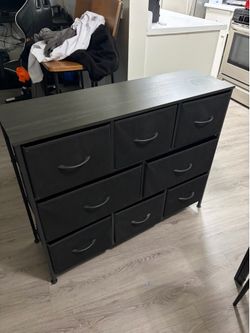 Wood top dresser