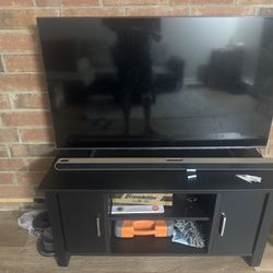 Samsung QLED TV With Table