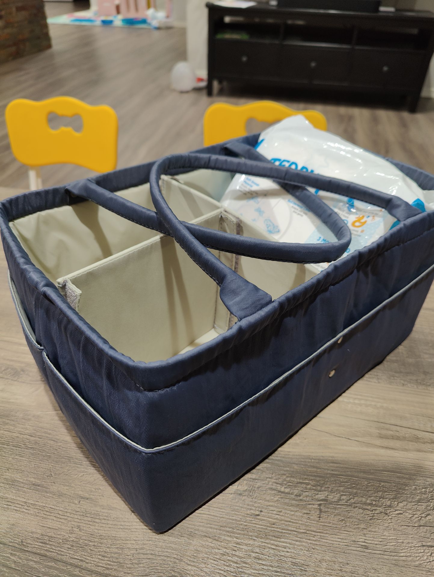 Diaper Caddy with 9 disposable changing mats