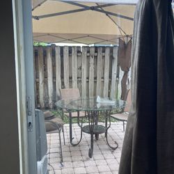 Glass Table With Original Chairs 