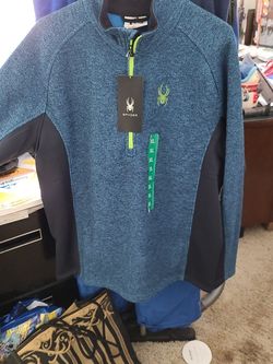 SPYDER Brand NEW Half ZIP Cold WEATHER Sweater