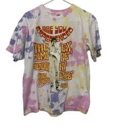 Jimi Hendrix T-Shirt Adult Size Large Tie-Dye Summer 1968 California Authentic