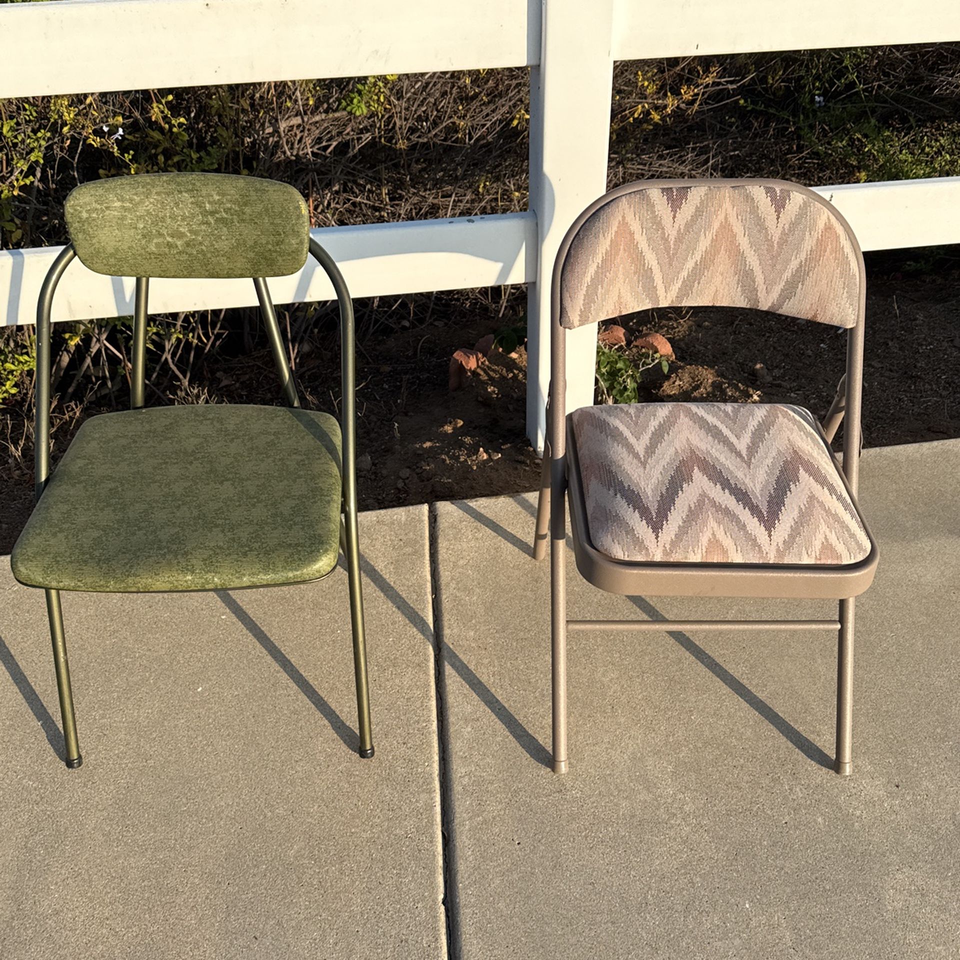 Folding Chairs $20 For All 8 Chairs