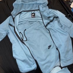 Nike Tech Fleece blue tracksuit set