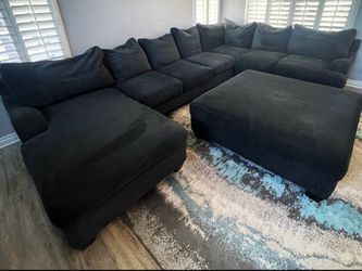 Charcoal Grey 5 Piece Couch