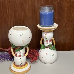 Vintage Limited Edition pottery Candle Holders