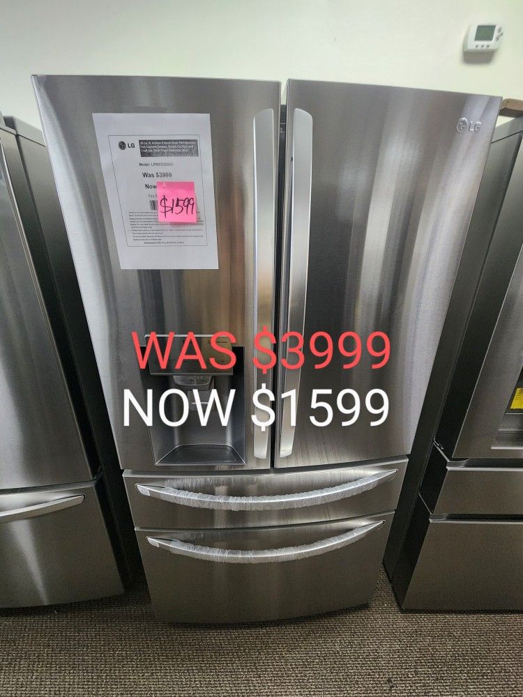 30 Cu. Ft. 4 Door Frencg Door Refrigerator Full Convert Drawer, Smart Cooling, And Craft Ice Maker