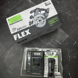 FLEX 24-volt 6-1/2-in Brushless Cordless Circular Saw & Lithium Ion Battery And Charger