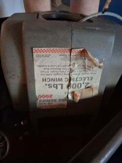 2000 pound electric winch