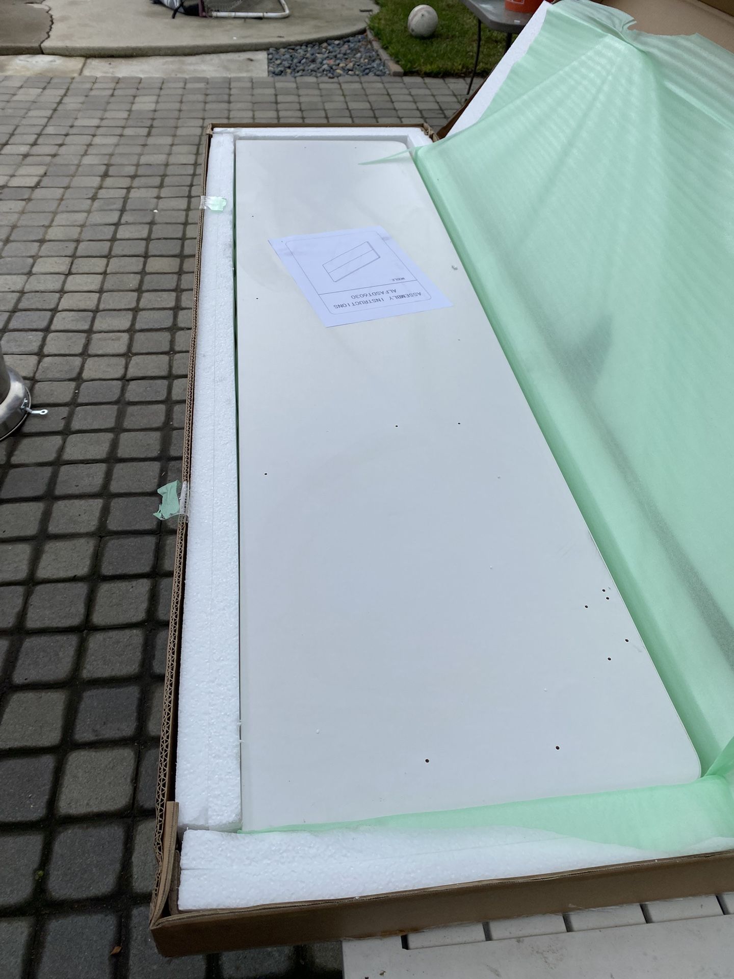 Alera White Desk Top 59x29