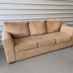 American Furniture Tan Microfiber Sofa - Great Condition