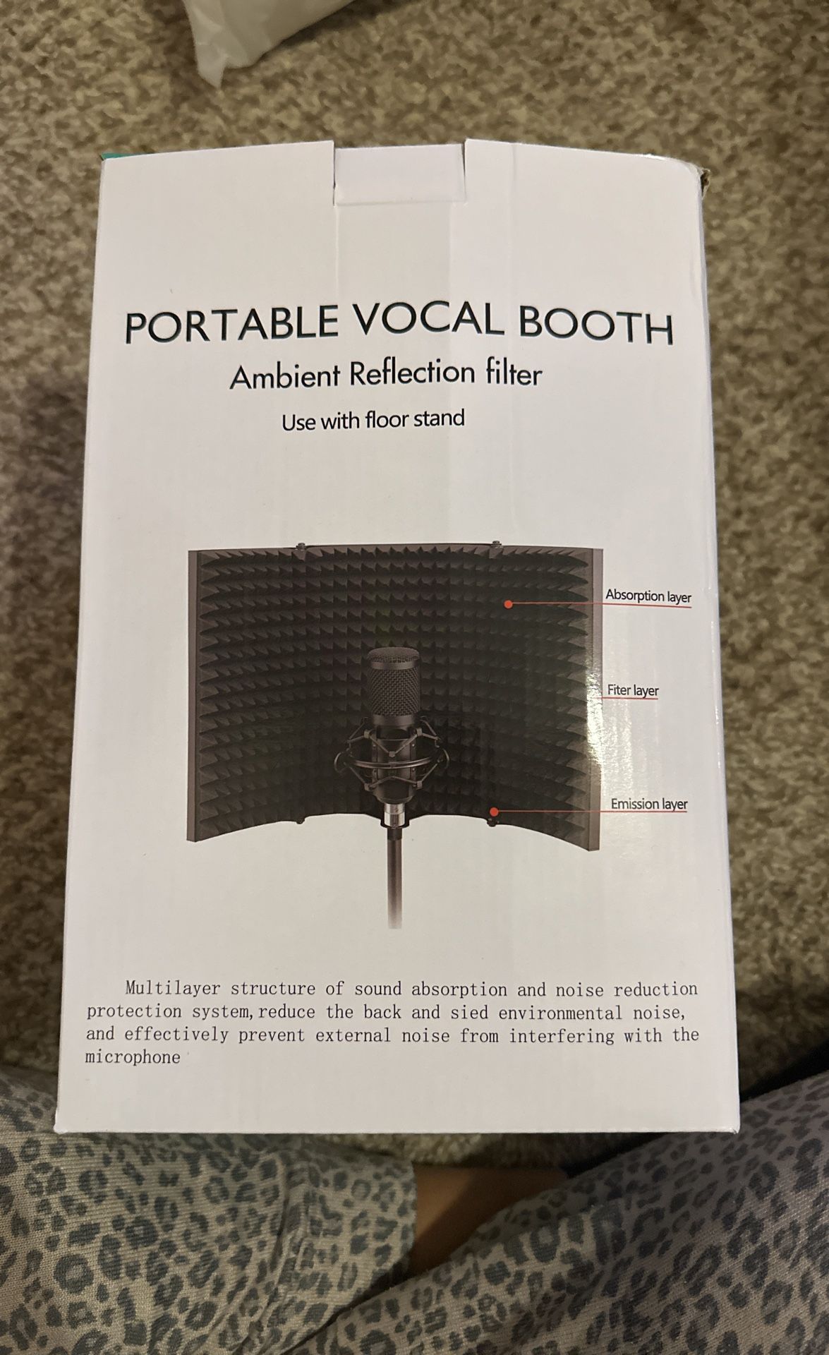 Portable Vocal Booth (use with Floor filter)